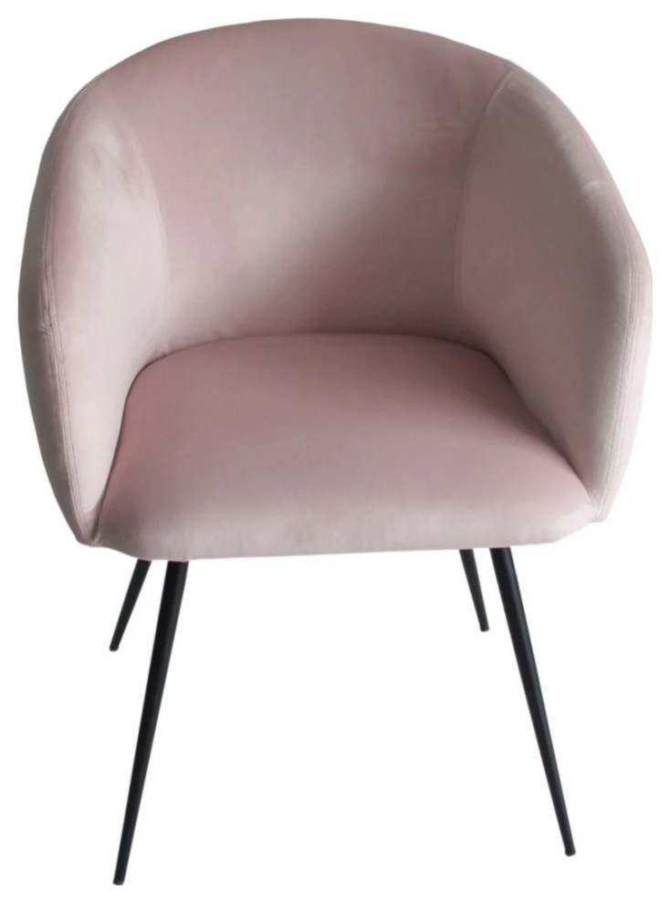 Charles Modern Pink Velvet Dining Chair  Set of 2   Contemporary   Dining Chairs   by Virgil Stanis Design  Houzz