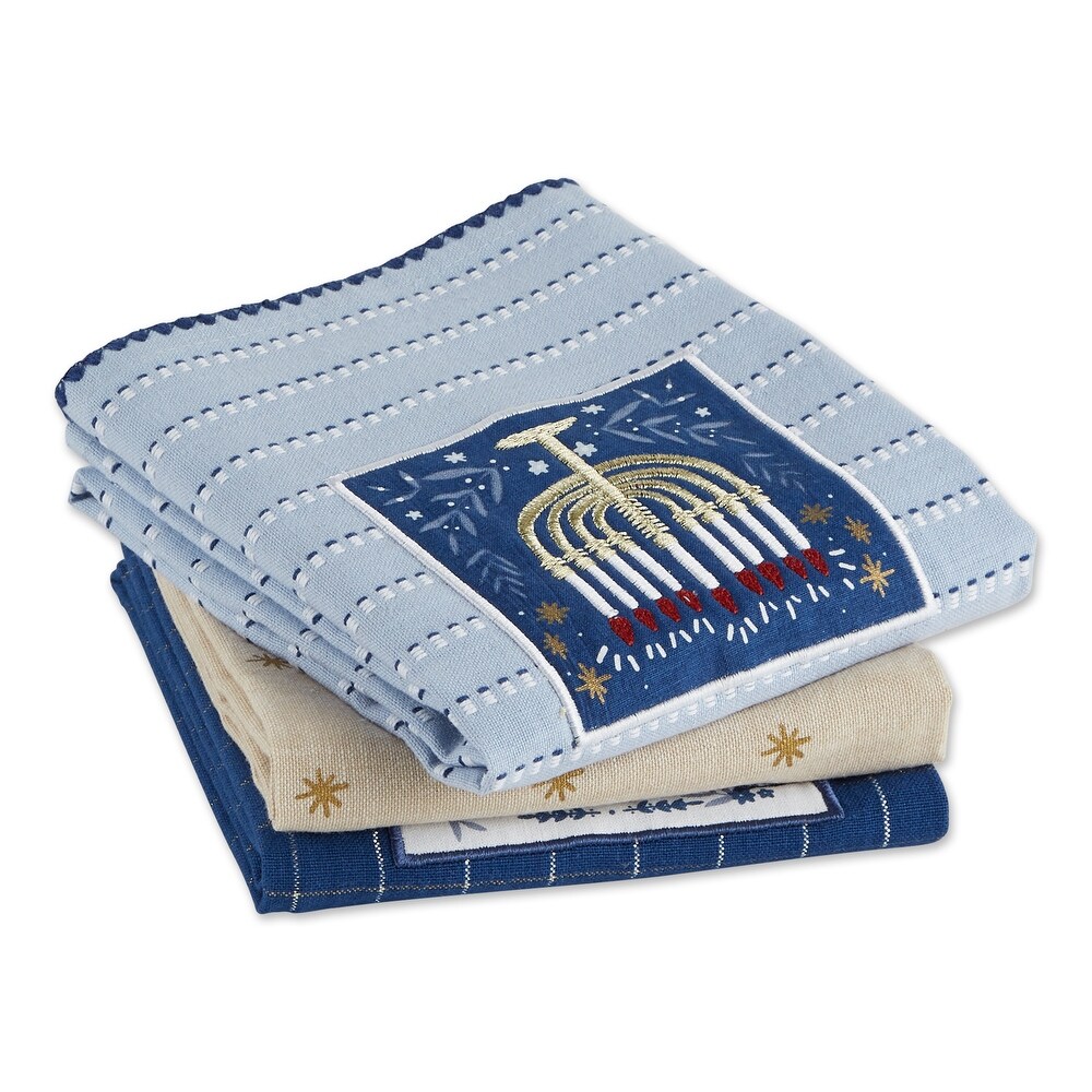 DII Asst Hanukkah Dishtowel (Set Of 3)