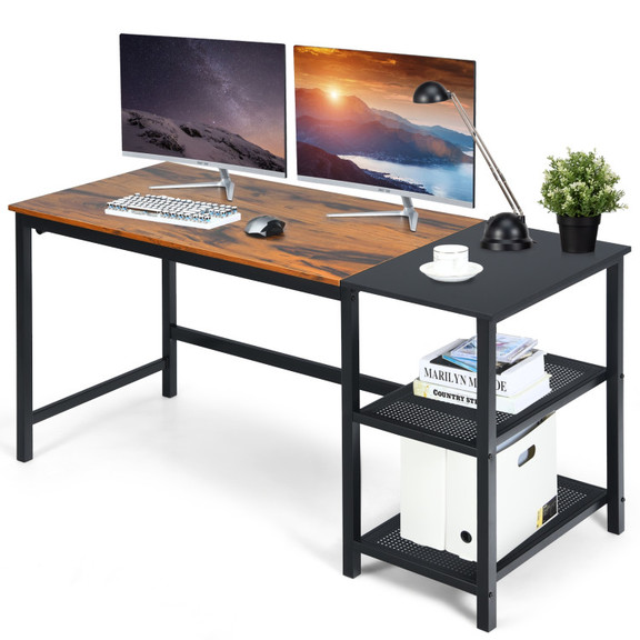 Costway 40325961 59 Inch Home Office Computer Desk...