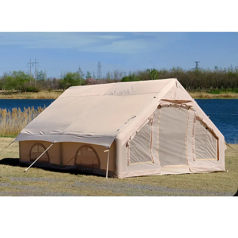 Large Canvas Tents Inflatable Air Tourist Tent From Cabin Camping Outdoor Waterproof For Hiking and Travelling