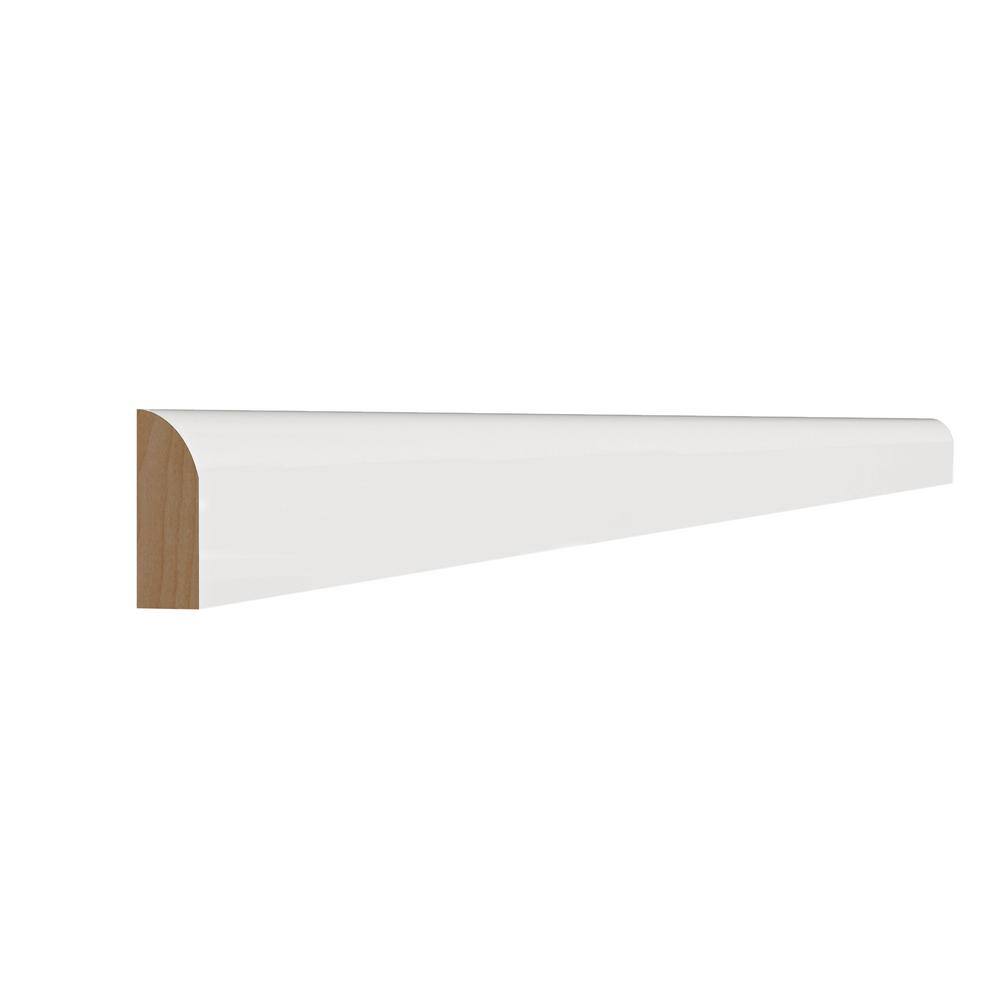 Hampton Bay 91.5 in. x 0.75 in. Scribe Molding in Polar White AMSX-CSW