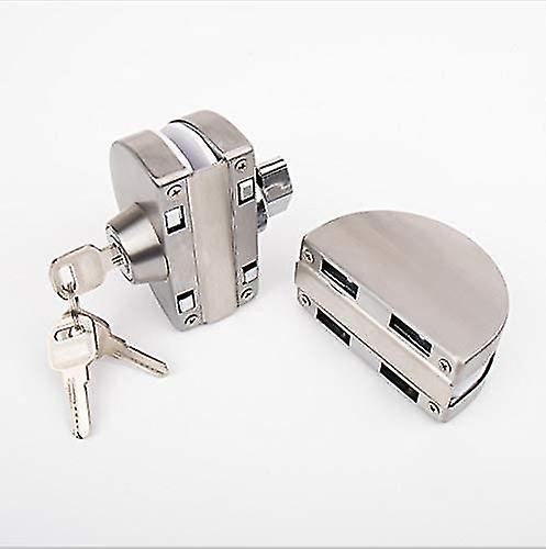 Double Glass Door Lock 304 Stainless Steel，sides Open Frameless Door Hooks For 10-12mm Thickness Glass