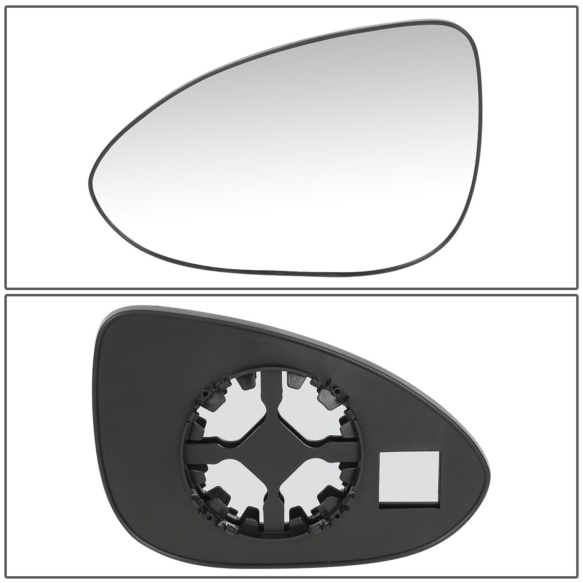 DNA Motoring OEM-MG-0222 For 2012 to 2019 Chevy Sonic Factory Style Driver / Left Side Door Mirror Glass Lens 13 14 15 16 17 18