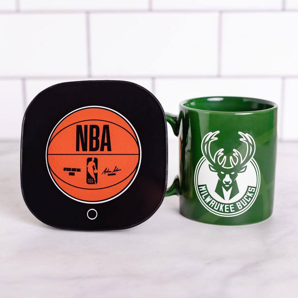 Uncanny Brands NBA MW Bucks Single-Cup Mascot 'Bango' Green Coffee Mug with Warmer for Your Drip Coffee Maker MW1-NBA-BUK-MAS