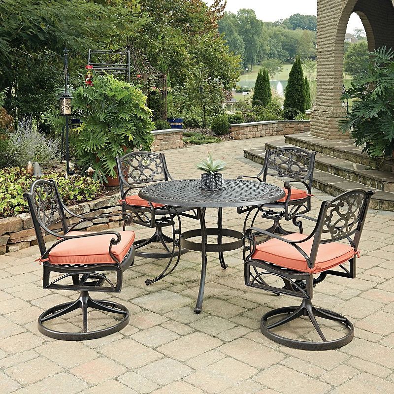 homestyles Rustproof Round Dining Table and Chair 5-piece Set