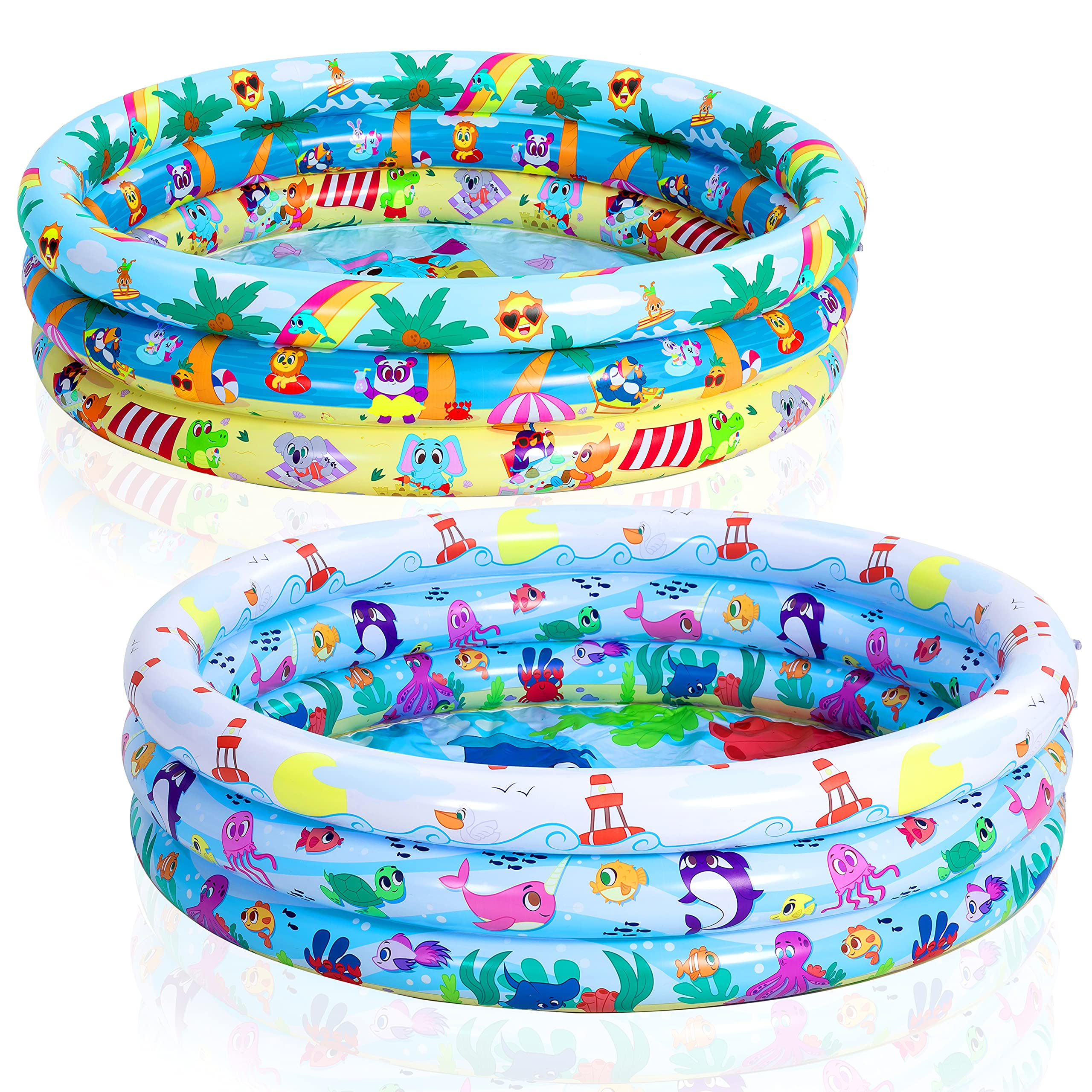 Clearance - Ocean & Beach Inflatable Kiddie Pool Set