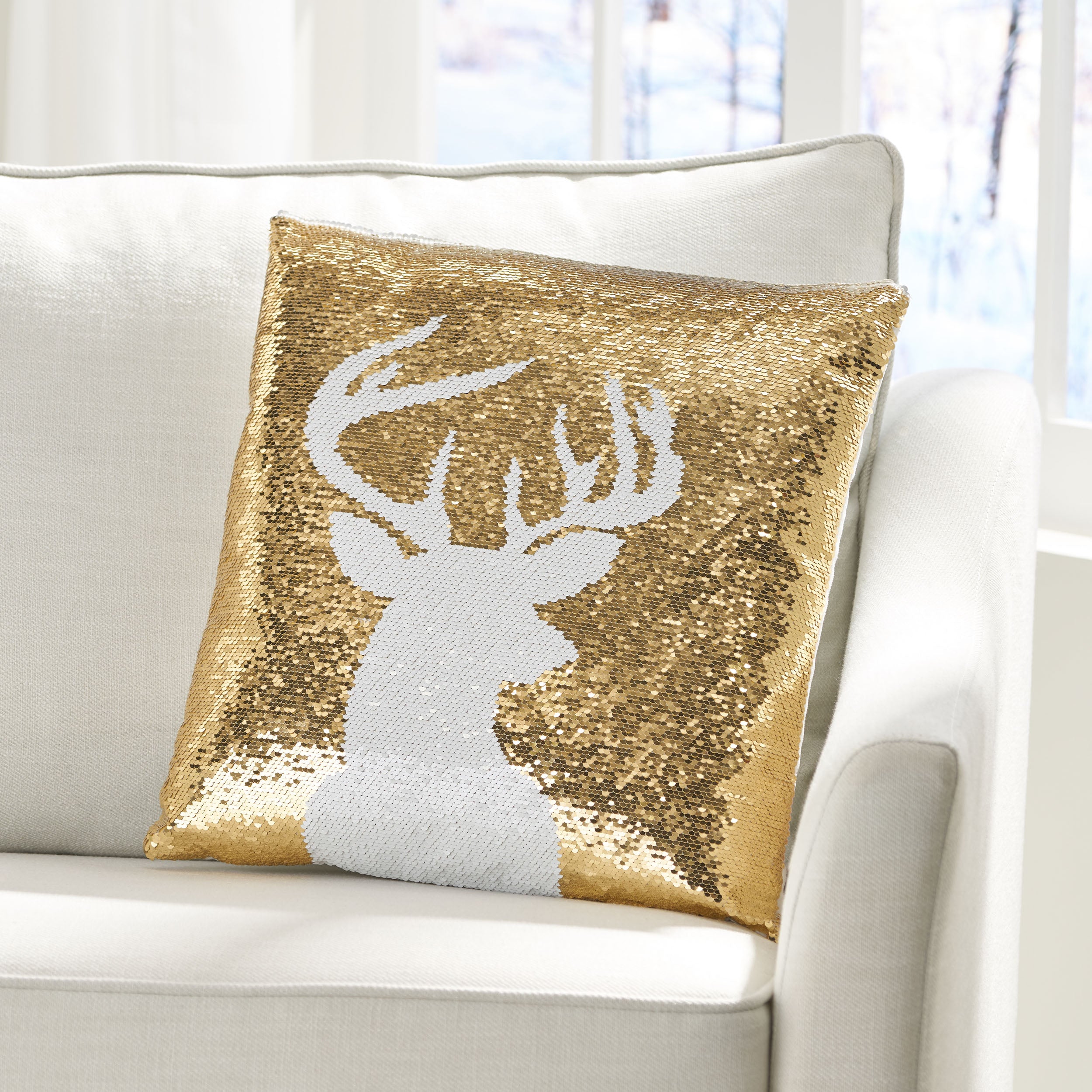 Harding Glam Velvet Christmas Throw Pillow Cover