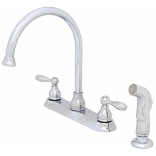 Premier Muir 2-Handle High Arc Kitchen Faucet with Sprayer in Chrome 3585651