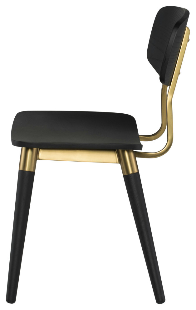 Scholar Onyx Wood Dining Chair   Midcentury   Dining Chairs   by Kolibri Decor  Houzz