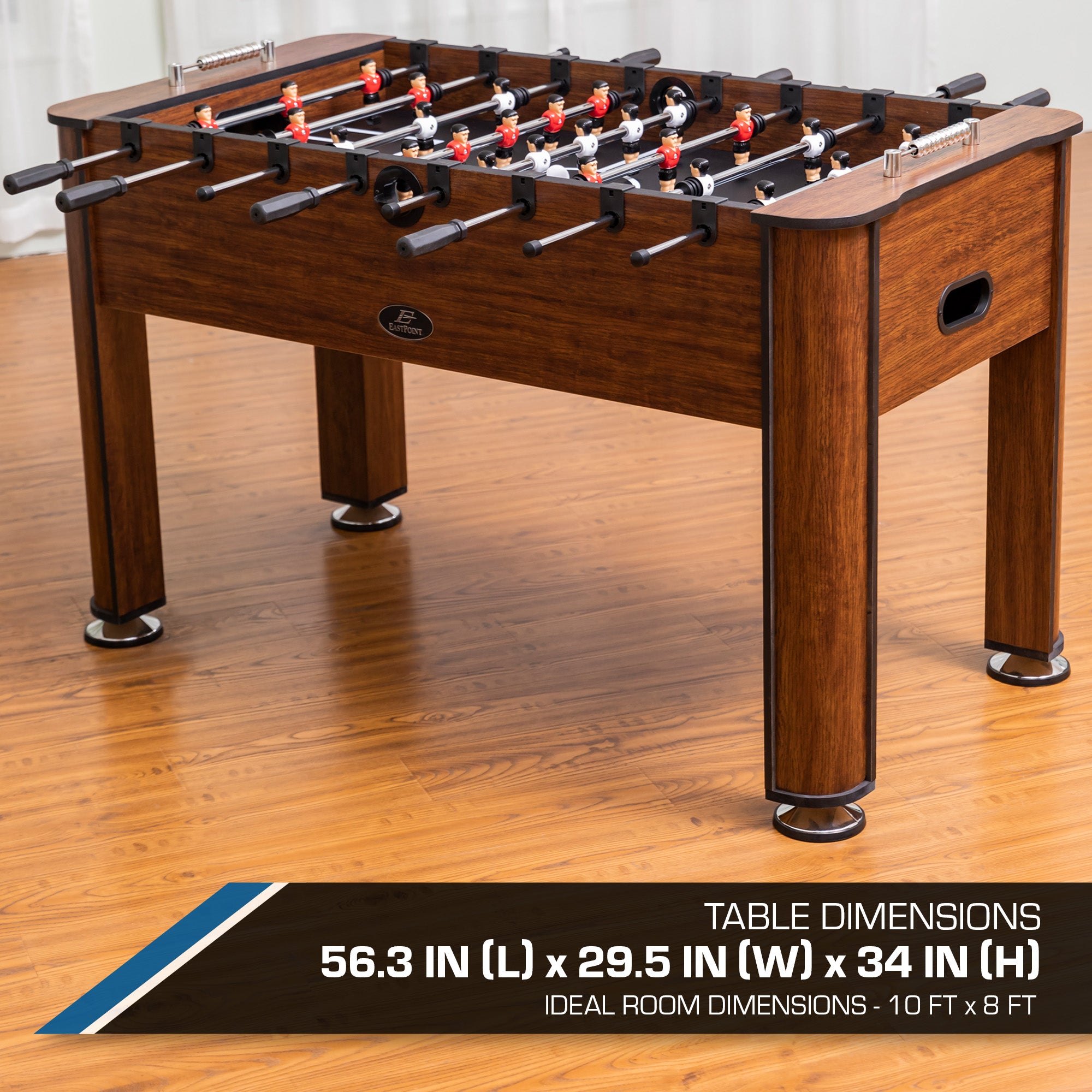 EastPoint Sports Torino Indoor Foosball Table; 56.3" Official Competition Size