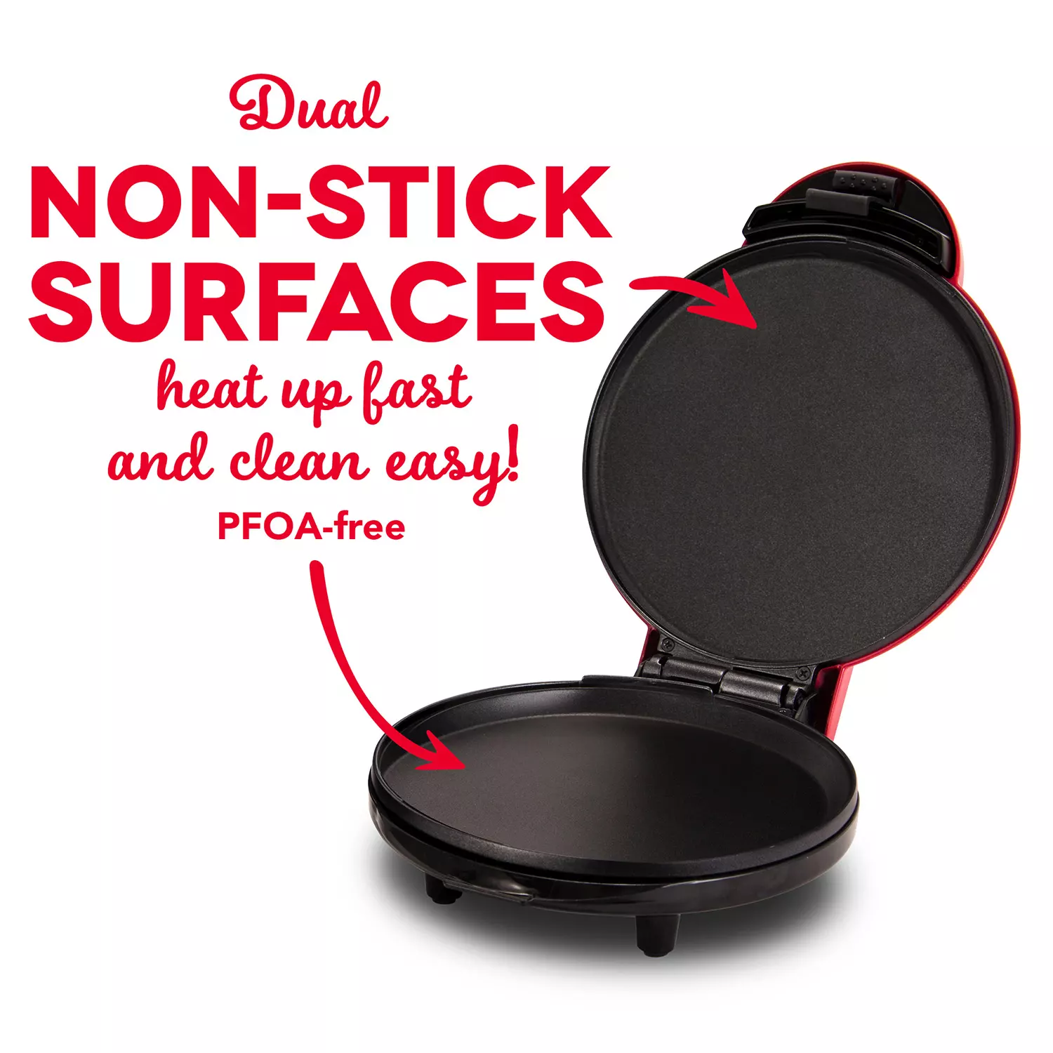 Dash 8 Express Nonstick Electric Griddle - Red