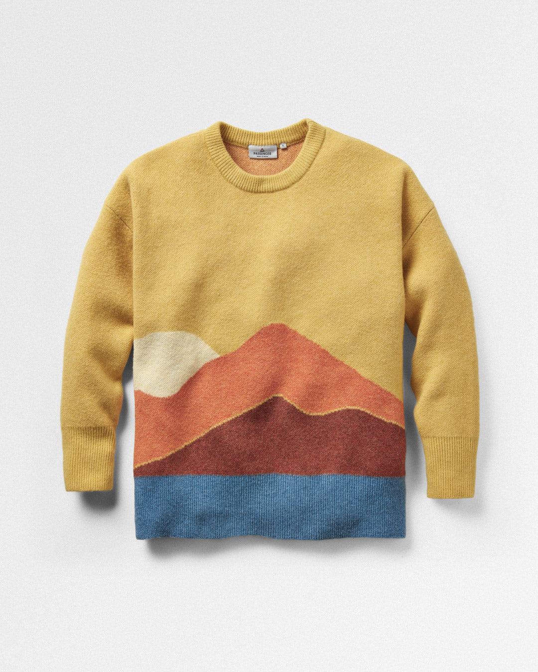 Vista Recycled Knitted Jumper - Amber Gold