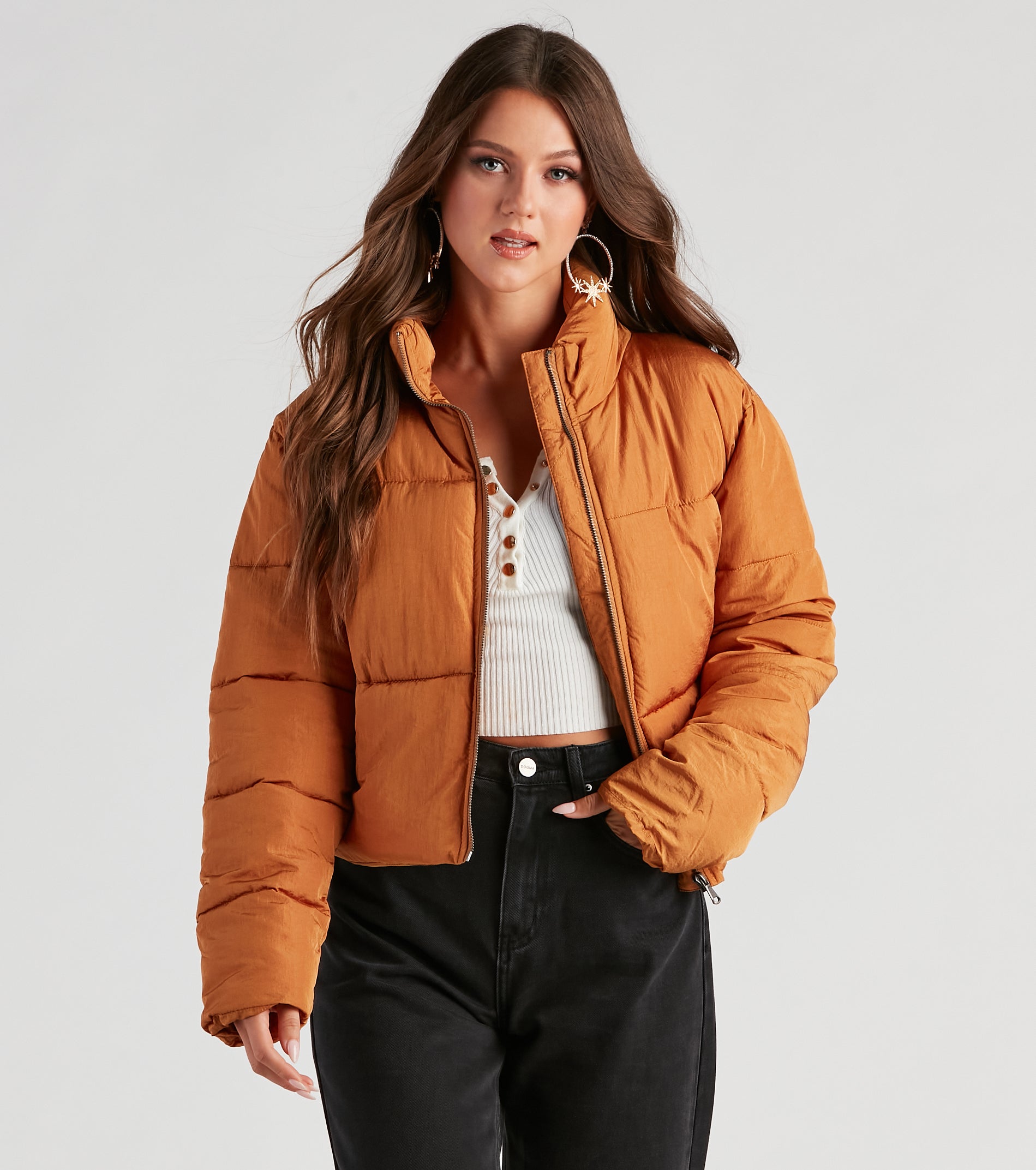 Your Favorite Puffer Crop Jacket