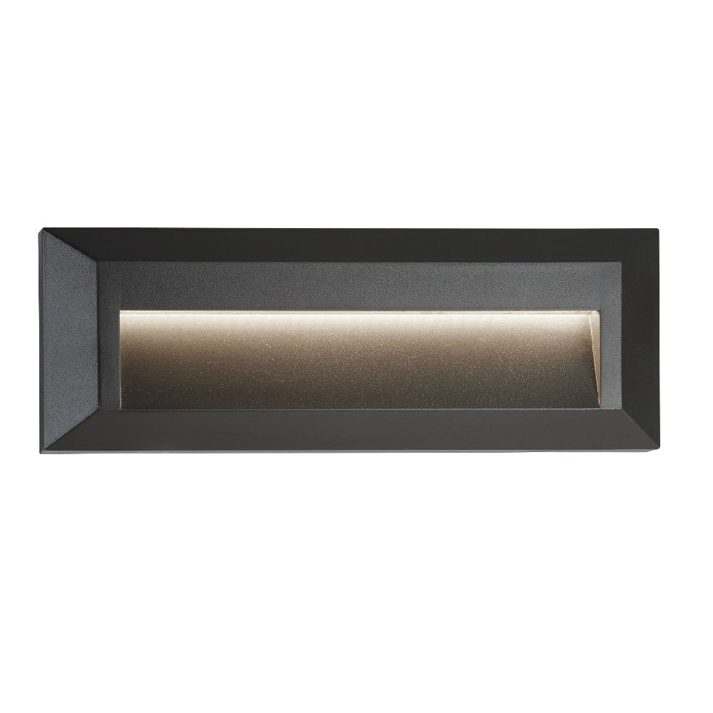 Searchlight 8732GY Ankle LED Anthracite Outdoor Rectangular Slot Flush Wall Light