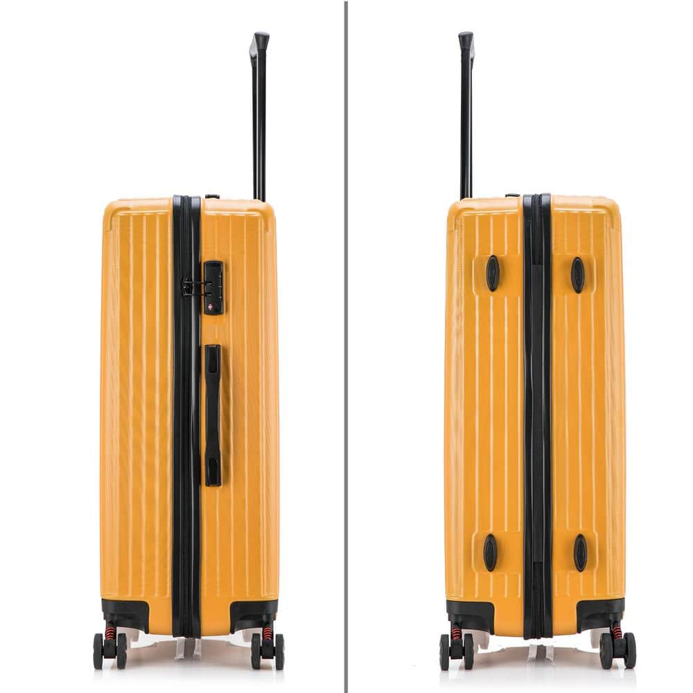 DUKAP Stratos Lightweight Hardside Spinner 3-Piece Luggage Set 20 in., 24 in., 28 in. in Terracota DKSTRSML-TER