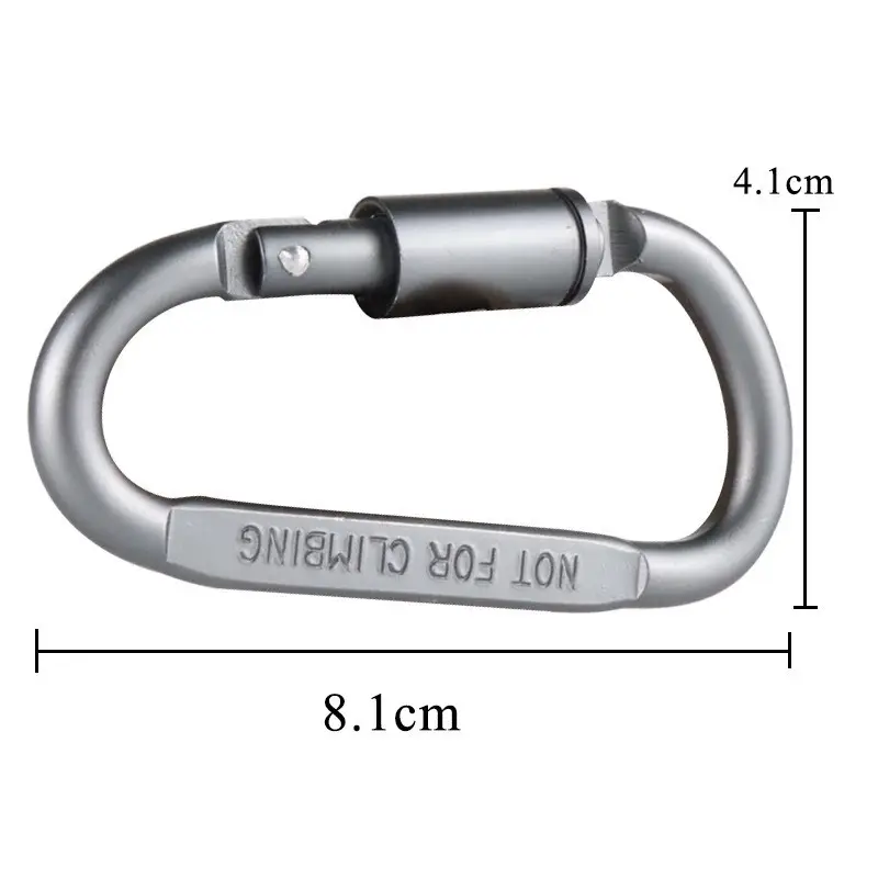 Outdoor Climbing 12Kn Carabiner Clip Key Chain  Customized Mini Aluminum oy Shape Tactical Survival Carabiner