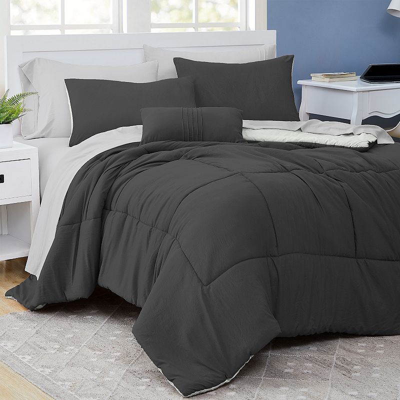 Modern Threads 6-Piece Garment Washed Complete Bed Set