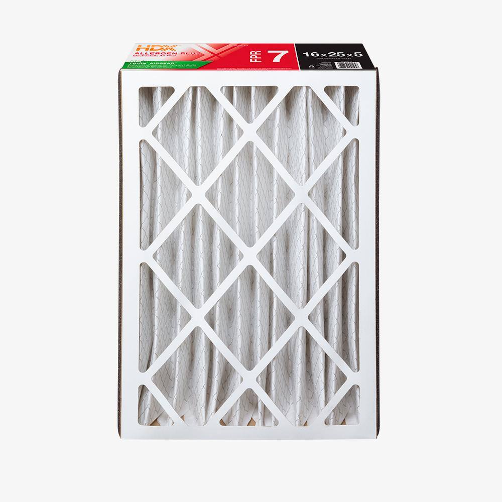 HDX 16 in. x 25 in. x 5 in. Trion AirBear Replacement Pleated Air Filter FPR 7 HDX-AB1625-11-3