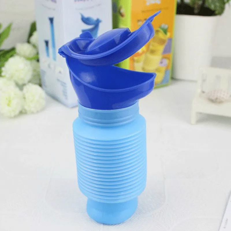 Emergency Urinal 750 ML  Portable Mini Outdoor Camping Travel Shrinkable Personal Mobile Toilet Potty Pee Bottle for Kids Adult