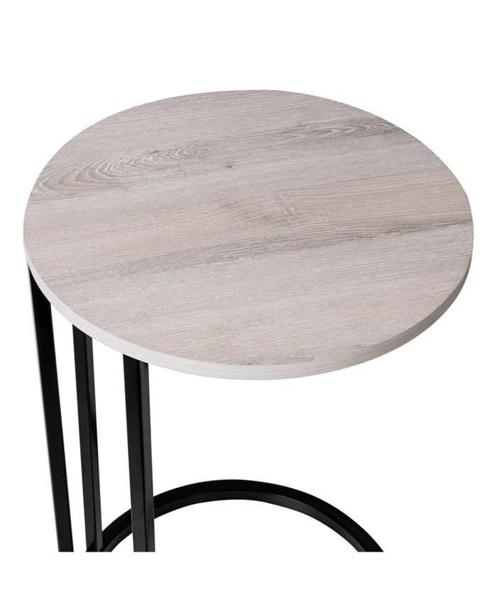 Honey Can Do Round C End Table