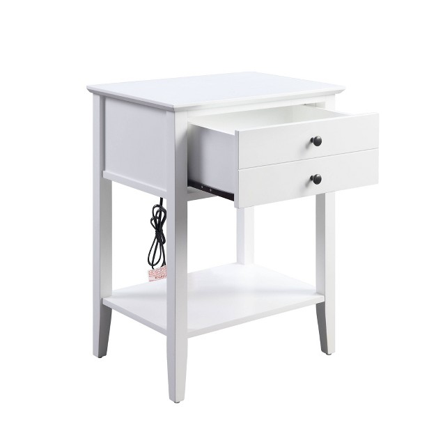 Grardor Side Table With Usb Charging Dock Acme Furniture