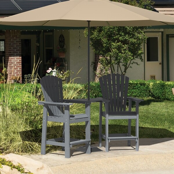 Patio Bar Stools Chairs Outdoor Tall Adirondack Arm Chairs Set of 2and4