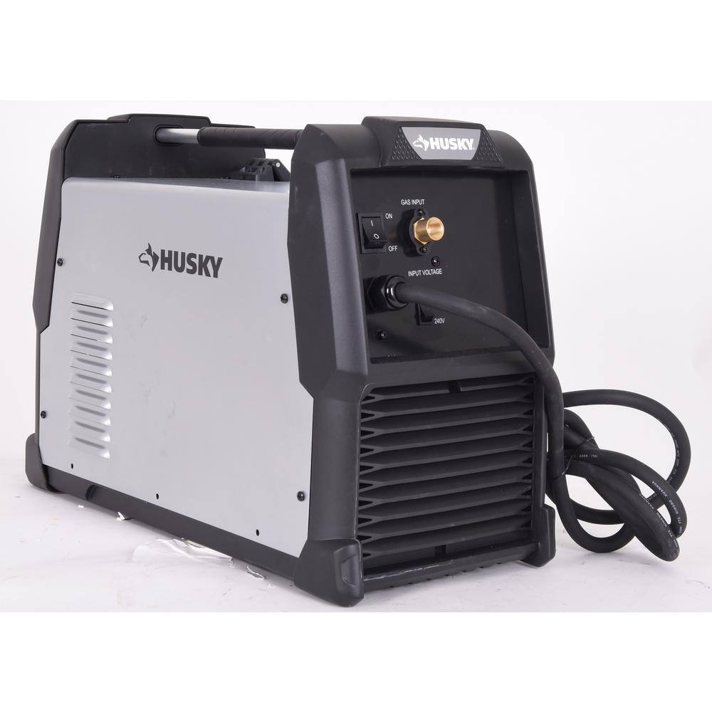 Husky Single Phase 180 Amp 240-Volt120-Volt AC Wire Feed 180 MIG Wire Feed Welder with Foot Pedal and Dual Voltage Technology PIONEERMP180DV