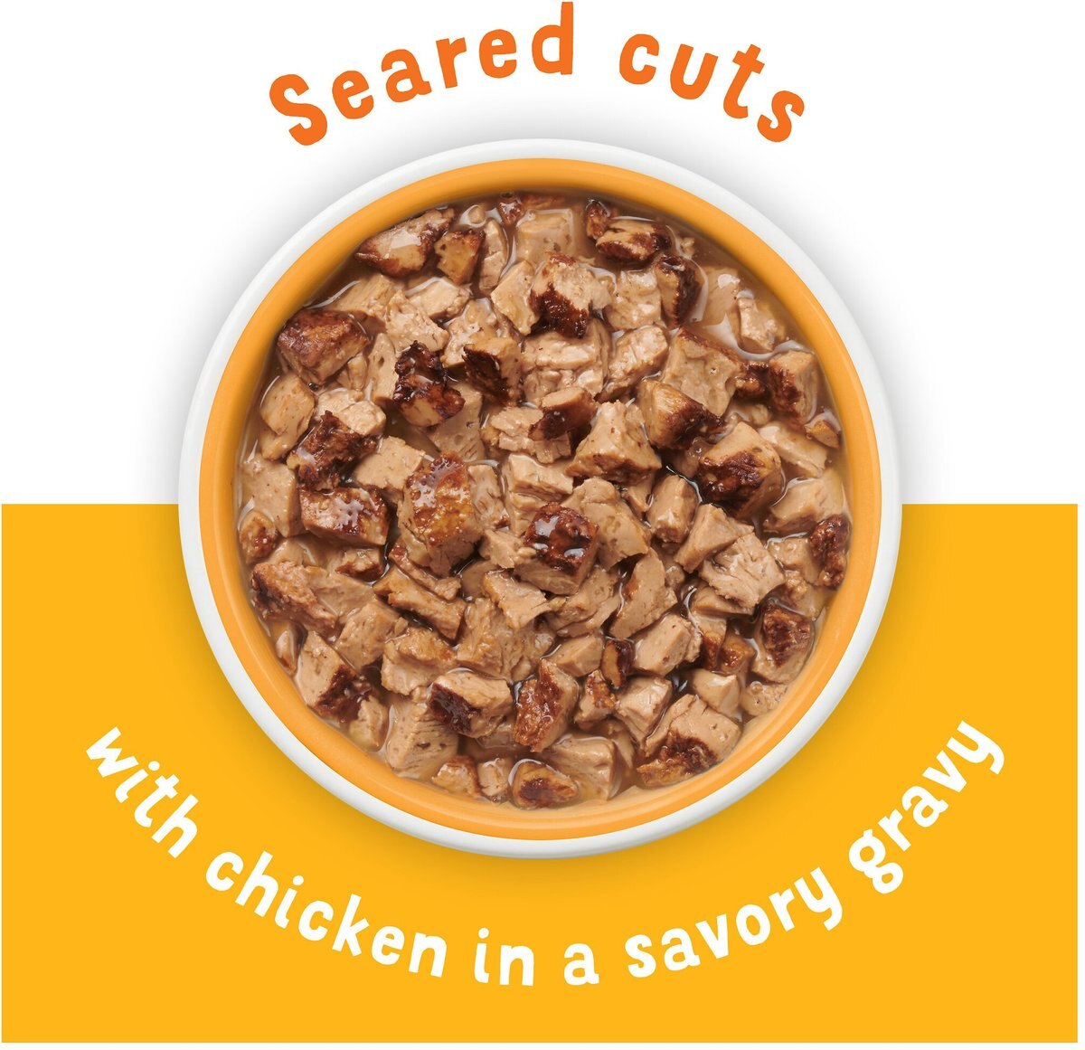 Friskies Lil' Grillers Seared Cuts With Chicken In Gravy Wet Cat Food，1.55-oz pouches， case of 16