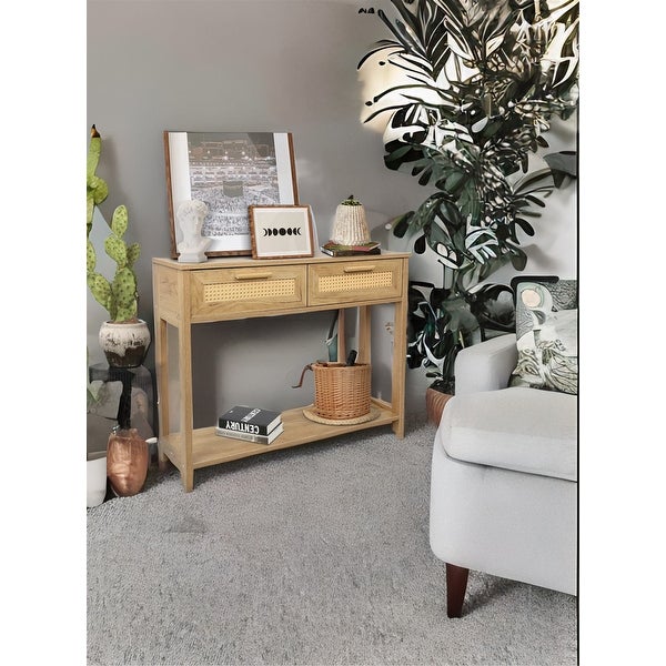 Console Table with 2 Drawers