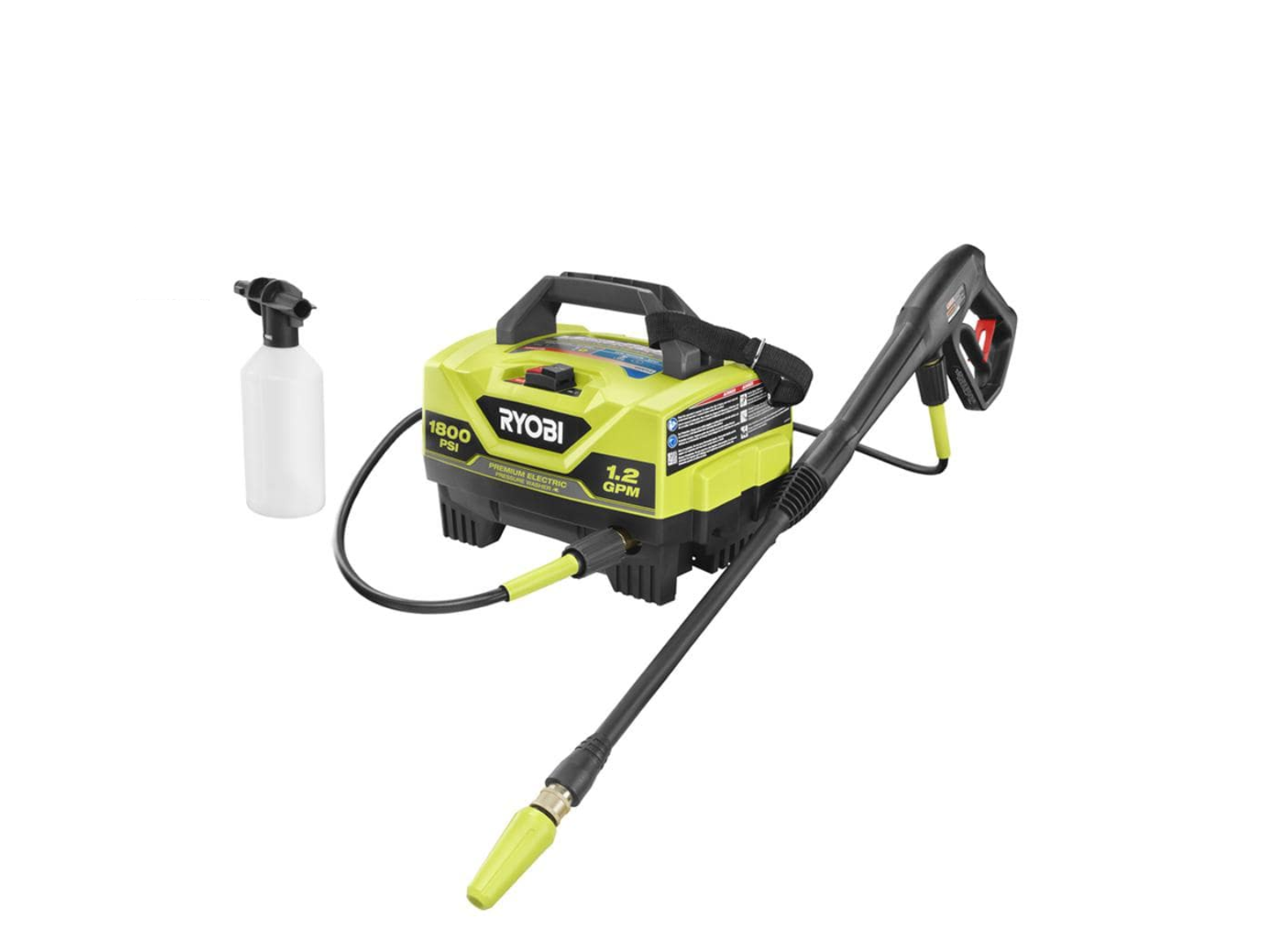 RYOBI RY141802VNM 1800 PSI 1.2 GPM Cold Water Electric Pressure Washer