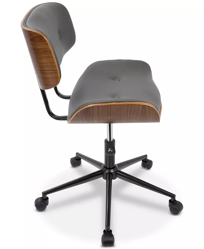 Lumisource Lombardi Faux Leather Office Chair