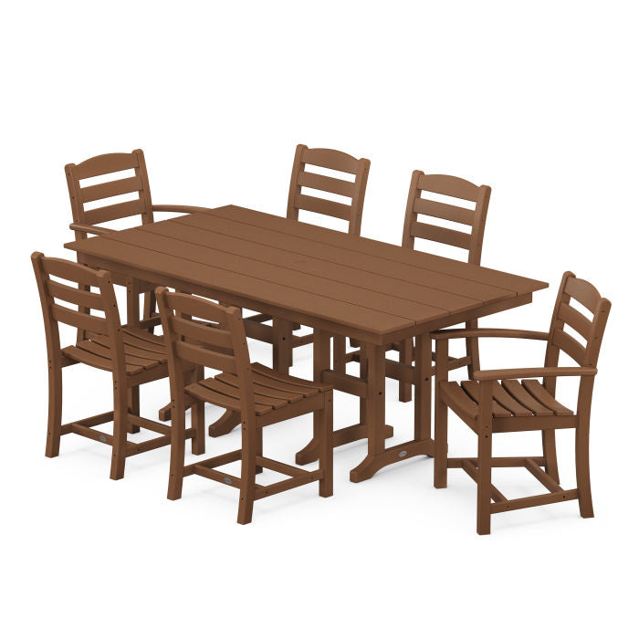 Polywood La Casa Café 7-Piece Farmhouse Dining Set PWS626-1