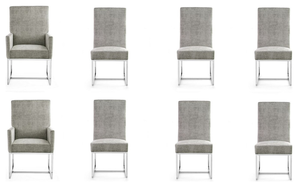 Element 8 Piece Dining Chairs  Blue   Contemporary   Dining Chairs   by PARMA HOME  Houzz