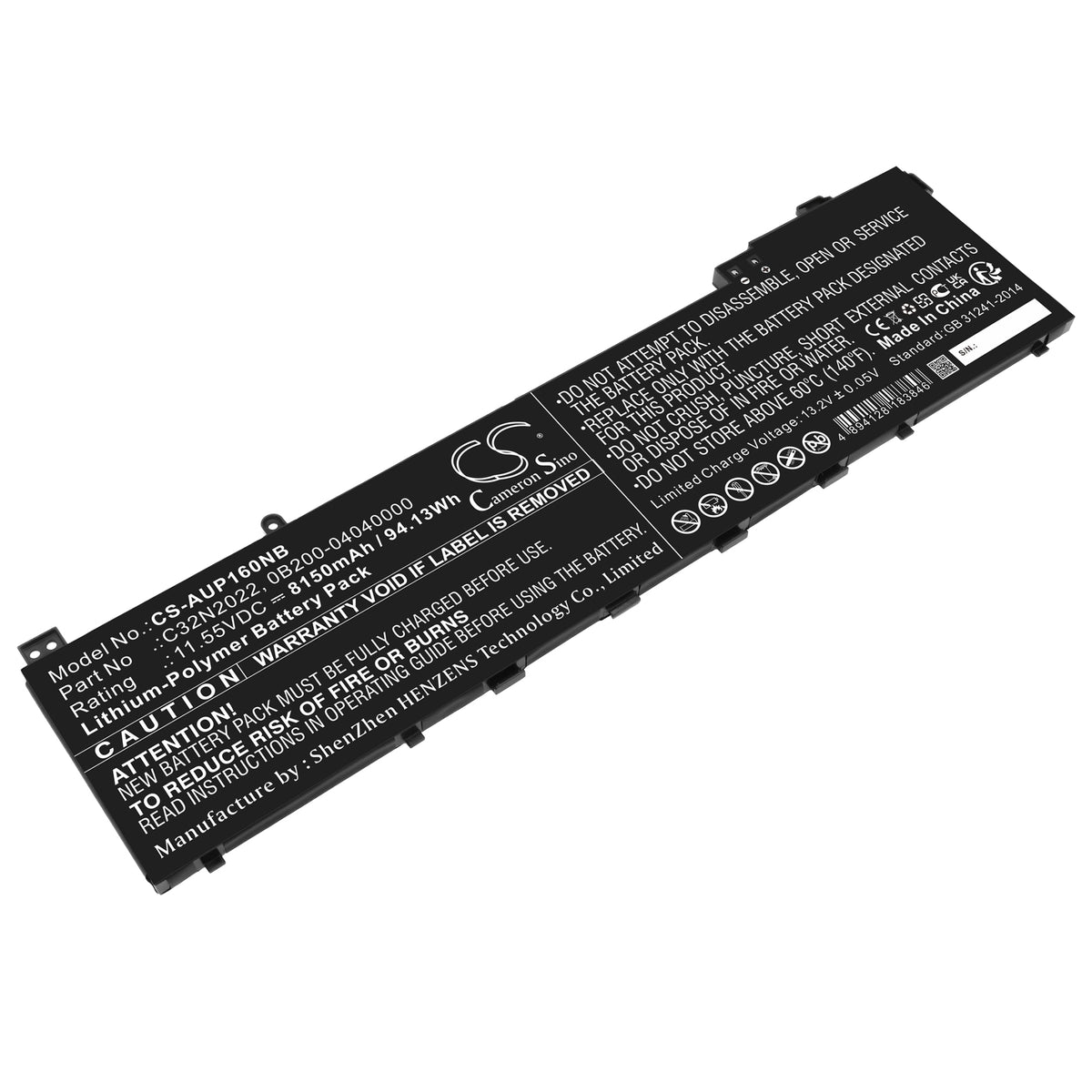 Asus VivoBook Pro 16X M7600 Vivobook Pro 16X M7600QEL2014 Vivobook Pro 16X M7600QEL2014 VivoBook Pro 8150mAh Laptop and Notebook Replacement Battery BatteryClerkcom Laptop and Notebook