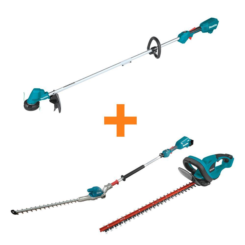 Makita 18V LXT Cordless Li-Ion BL String Trimmer Tool-Only with Bonus 20 in. Hedge Trimmer  22 in. Hedge Trimmer (Tools-Only) XRU23ZXN01ZXH2Z