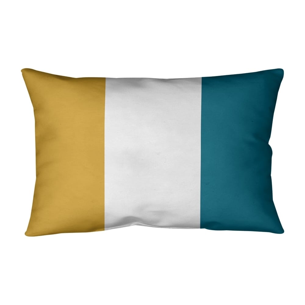 Jacksonville Jacksonville Throwback Football Stripes Pillow (Indoor/Outdoor)