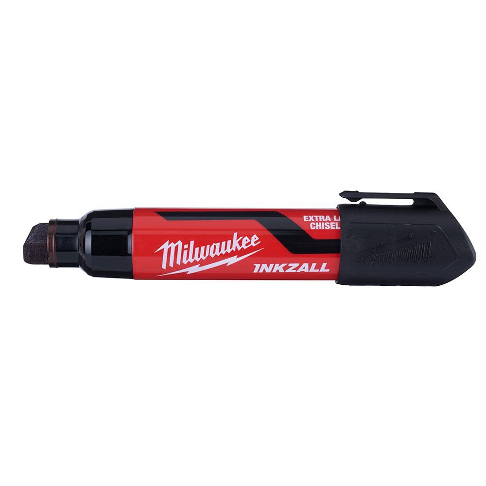 Milwaukee INKZALL Extra Large Chisel Tip Black Marker 48-22-3260 from Milwaukee