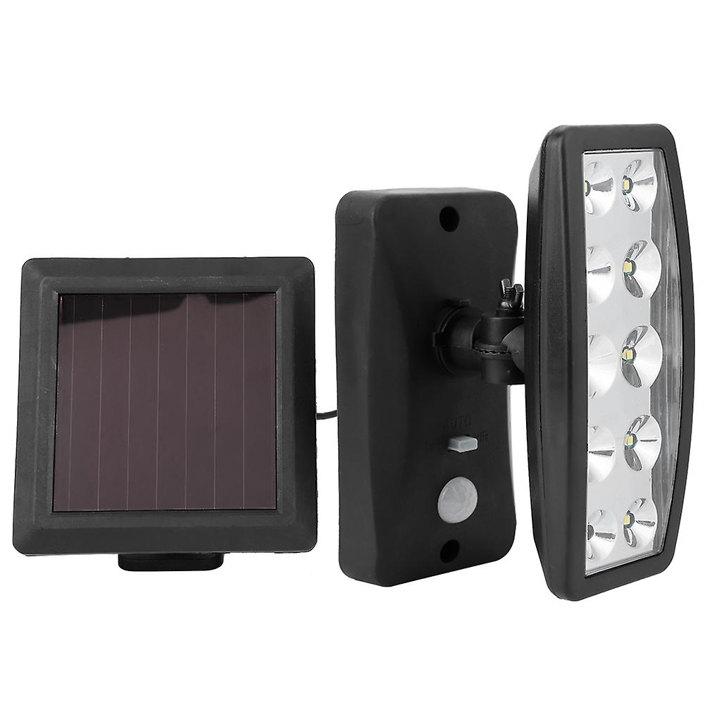 Adjustable 10 LED Chips Solar Powered Induction Wall Light Spotlights for Outdoor Garden Corridor