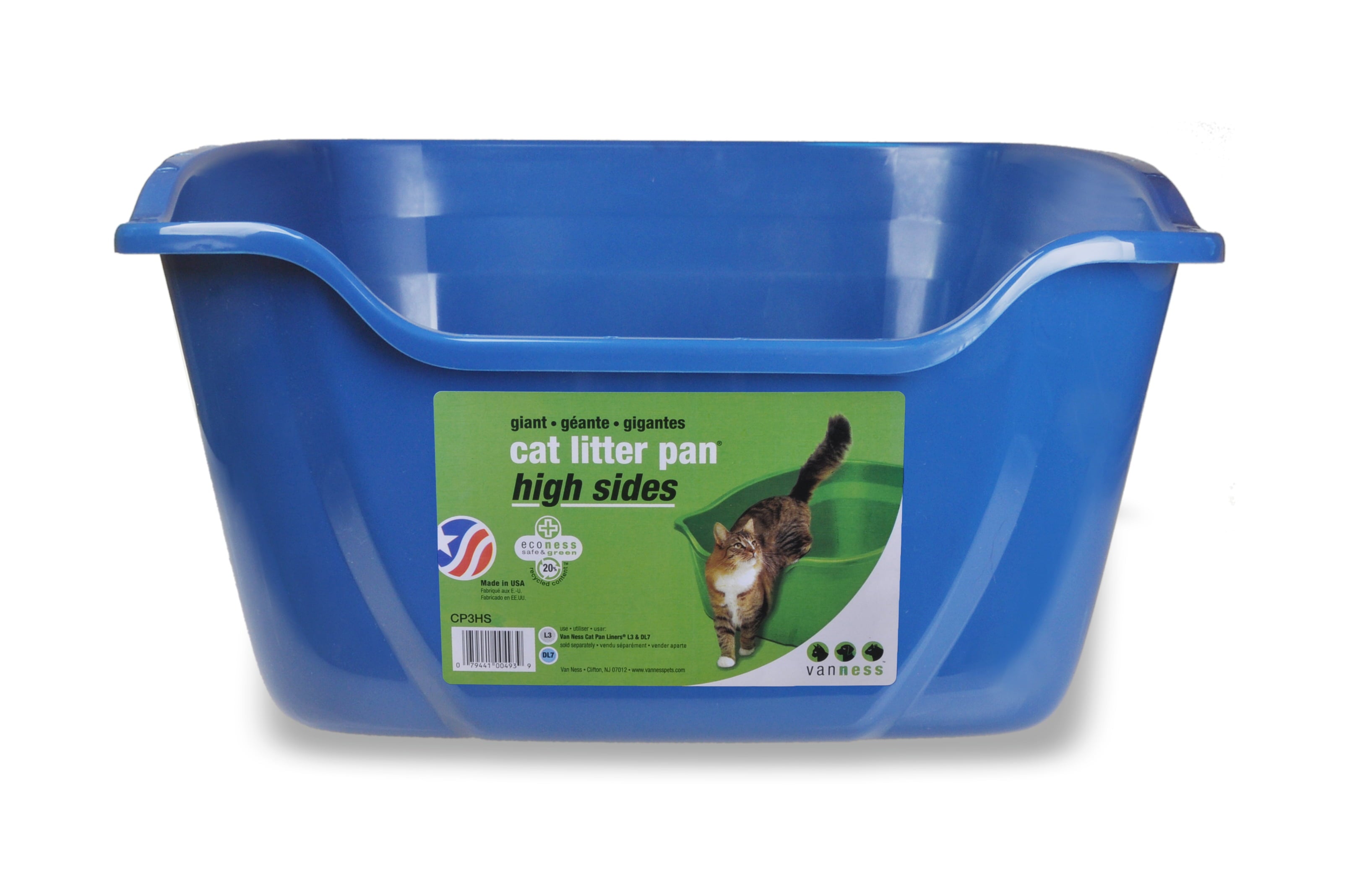 Van Ness High Sided Cat Litter Box， Giant， Color May Vary