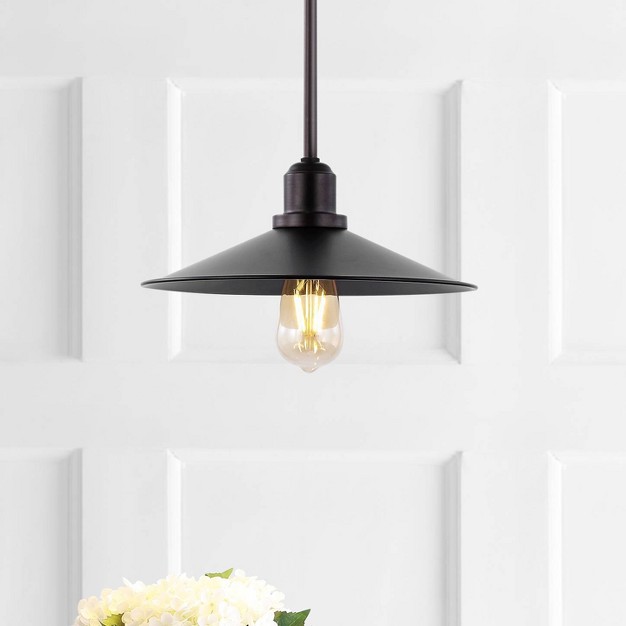 Led 1 light Prairie Iron Pendant Oil Rubbed Bronze Jonathan Y