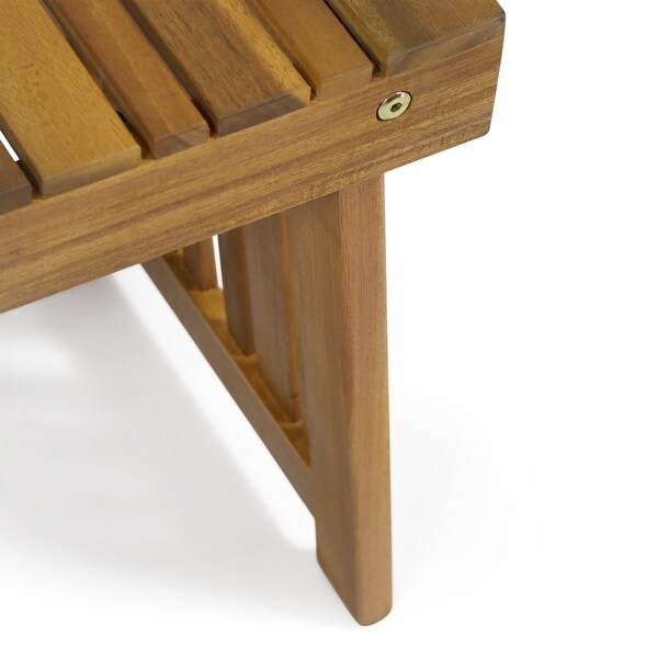 Kyoto Outdoor Acacia Wood Folding Side Table by Christopher Knight Home