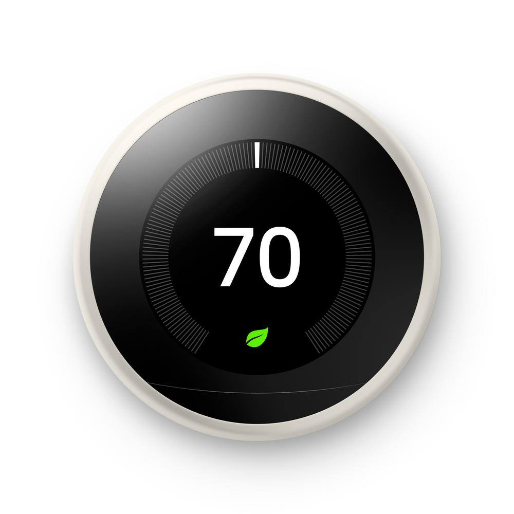 Google Nest Learning Thermostat - Smart Wi-Fi Thermostat - White T3017US