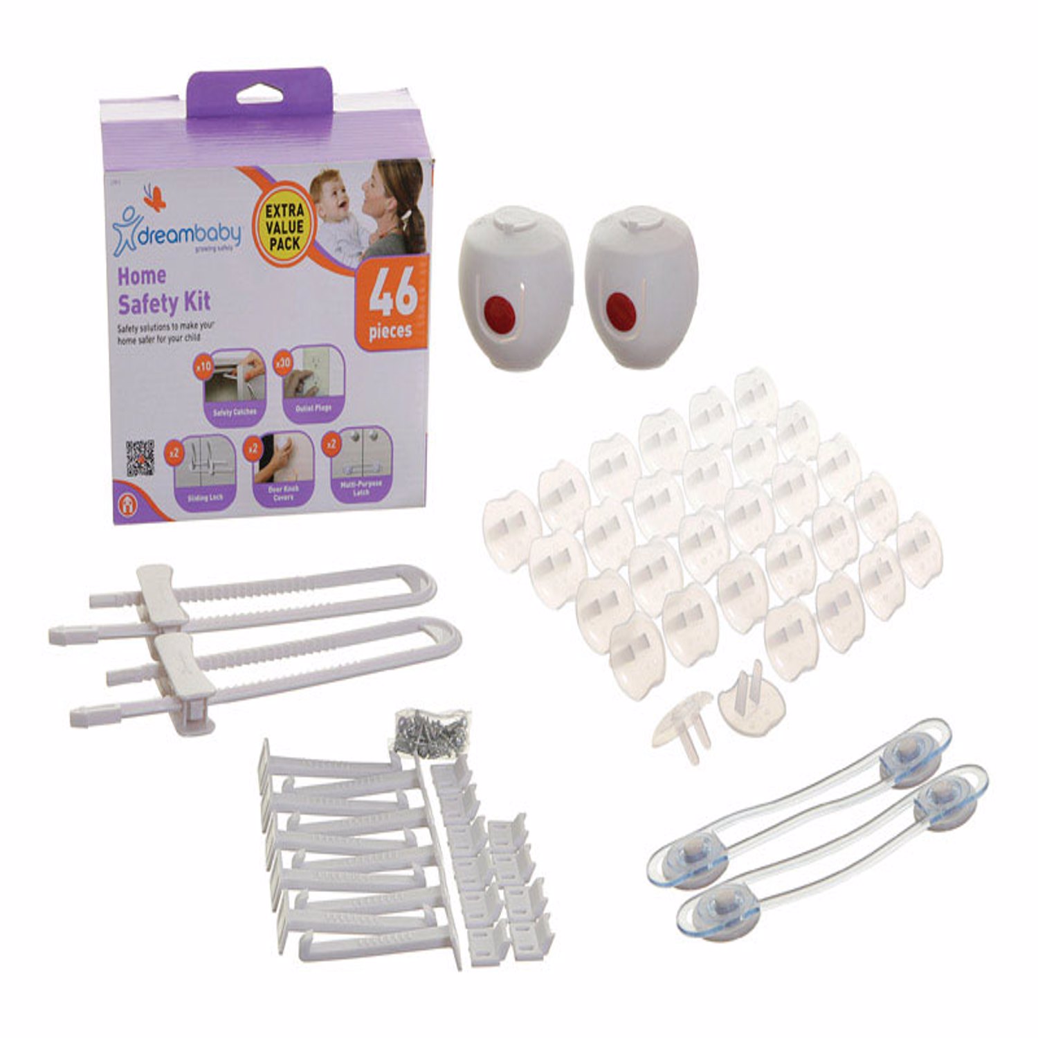 Dreambaby White Plastic Home Safety Basics Kit 46 pk