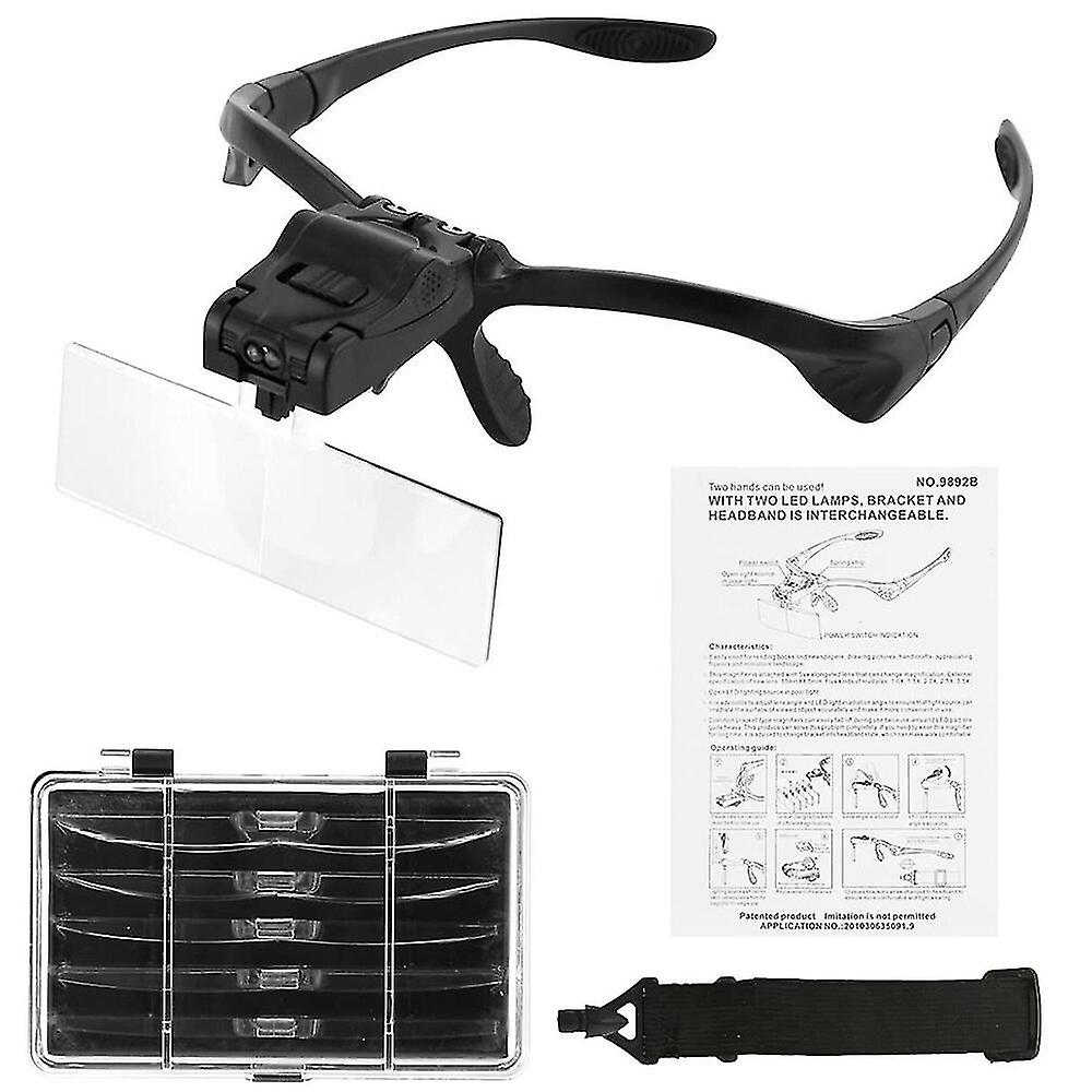 Led Glasses Magnifier