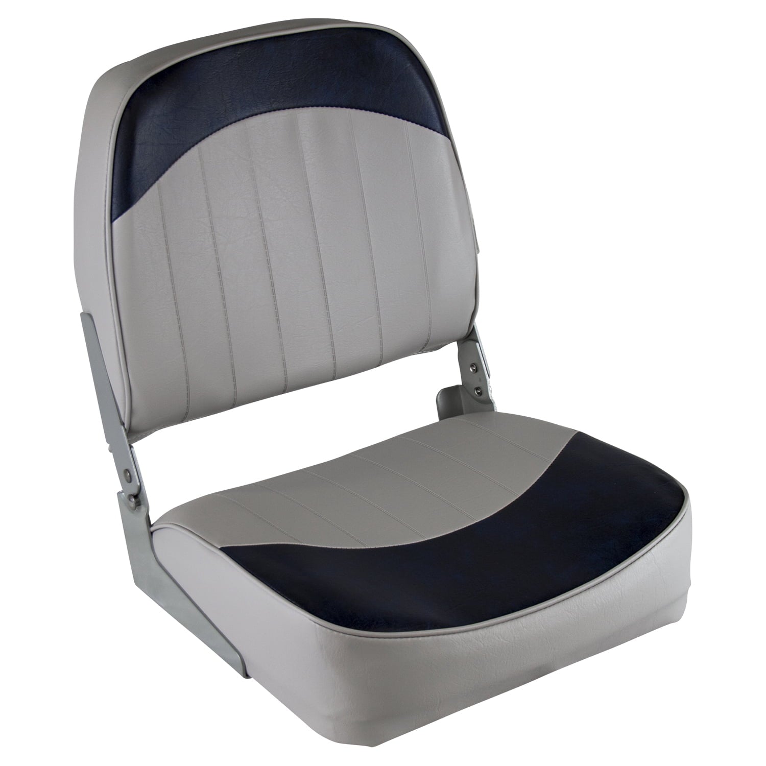 Wise 8WD734PLS-660 Low Back Boat Seat， Grey/Navy