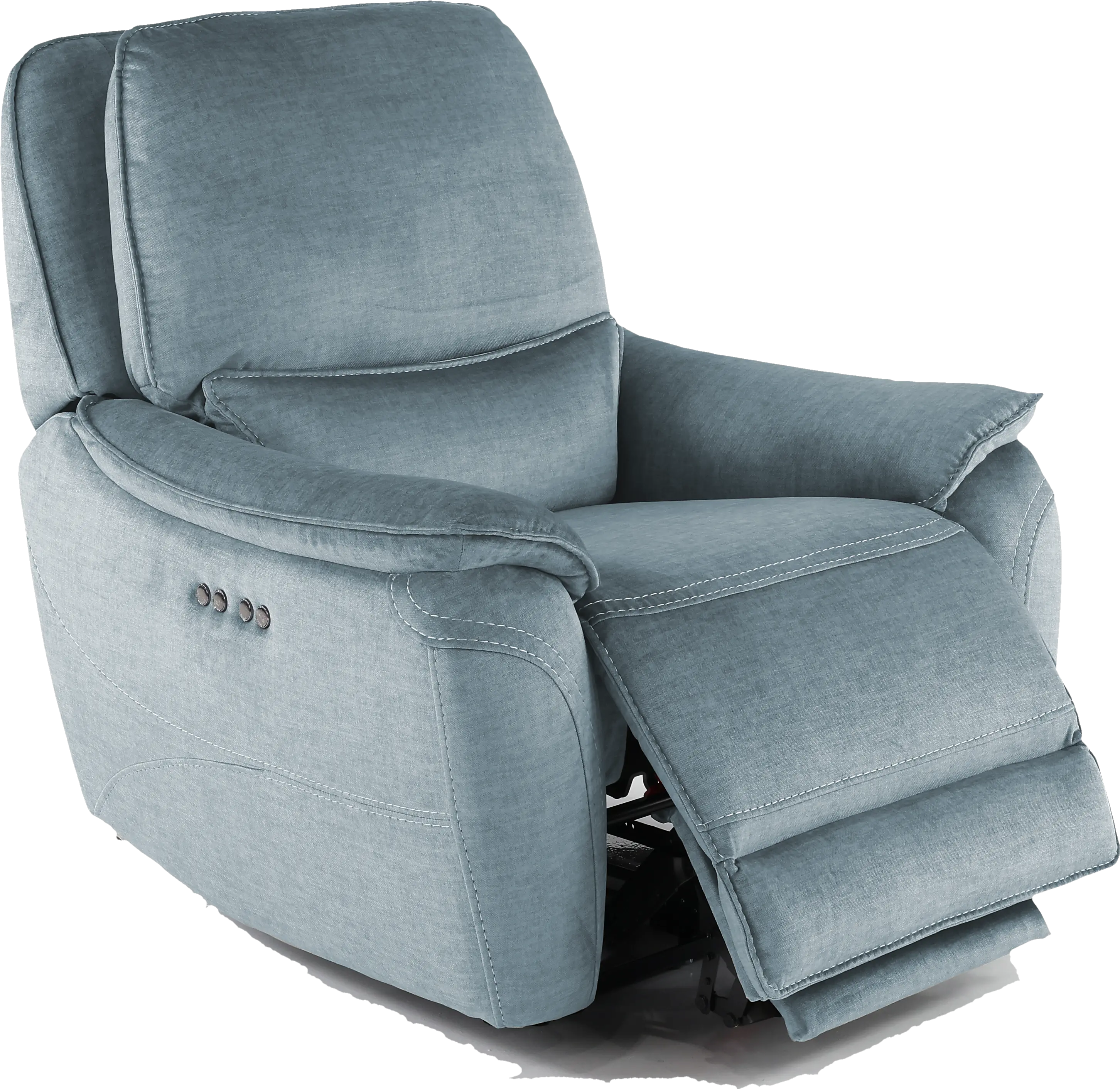 Capri Ocean Blue Power Recliner