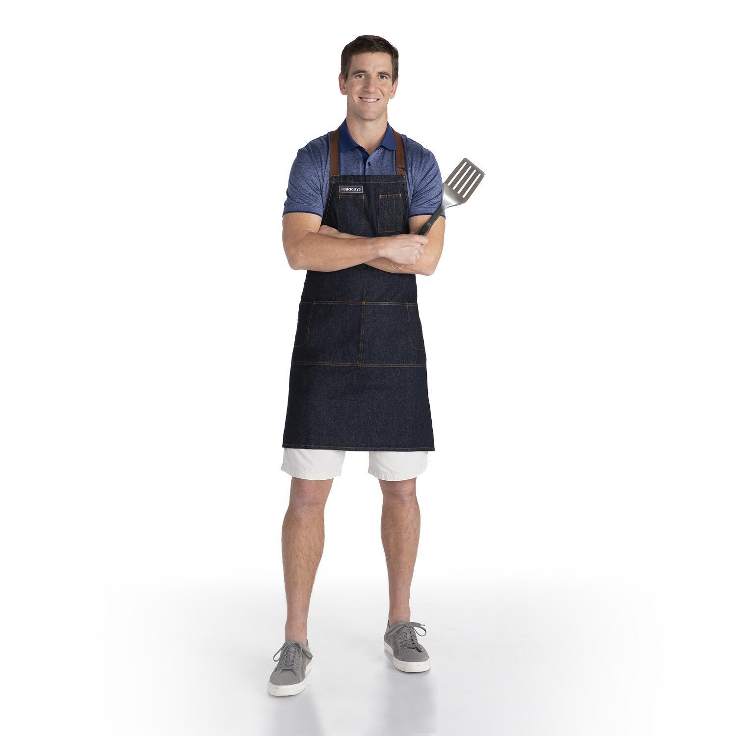 Contemporary Denim Memphis Bib BBQ Apron