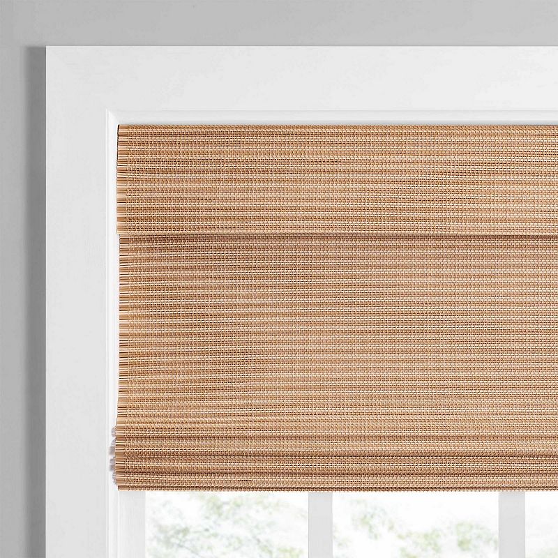 Eclipse Bamboo Cordless Light Filtering Privacy Roman Shade