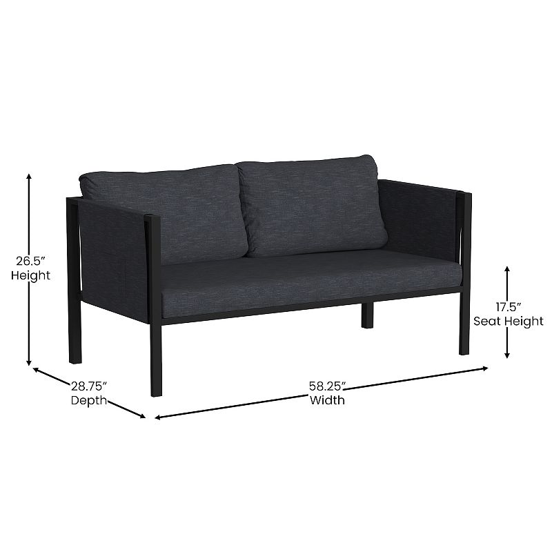 Flash Furniture Indoor / Outdoor Loveseat