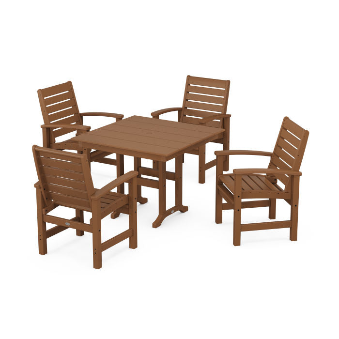 Polywood Signature 5-Piece Farmhouse Dining Set PWS1159-1